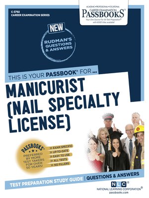 cover image of Manicurist (Nail Specialty License)